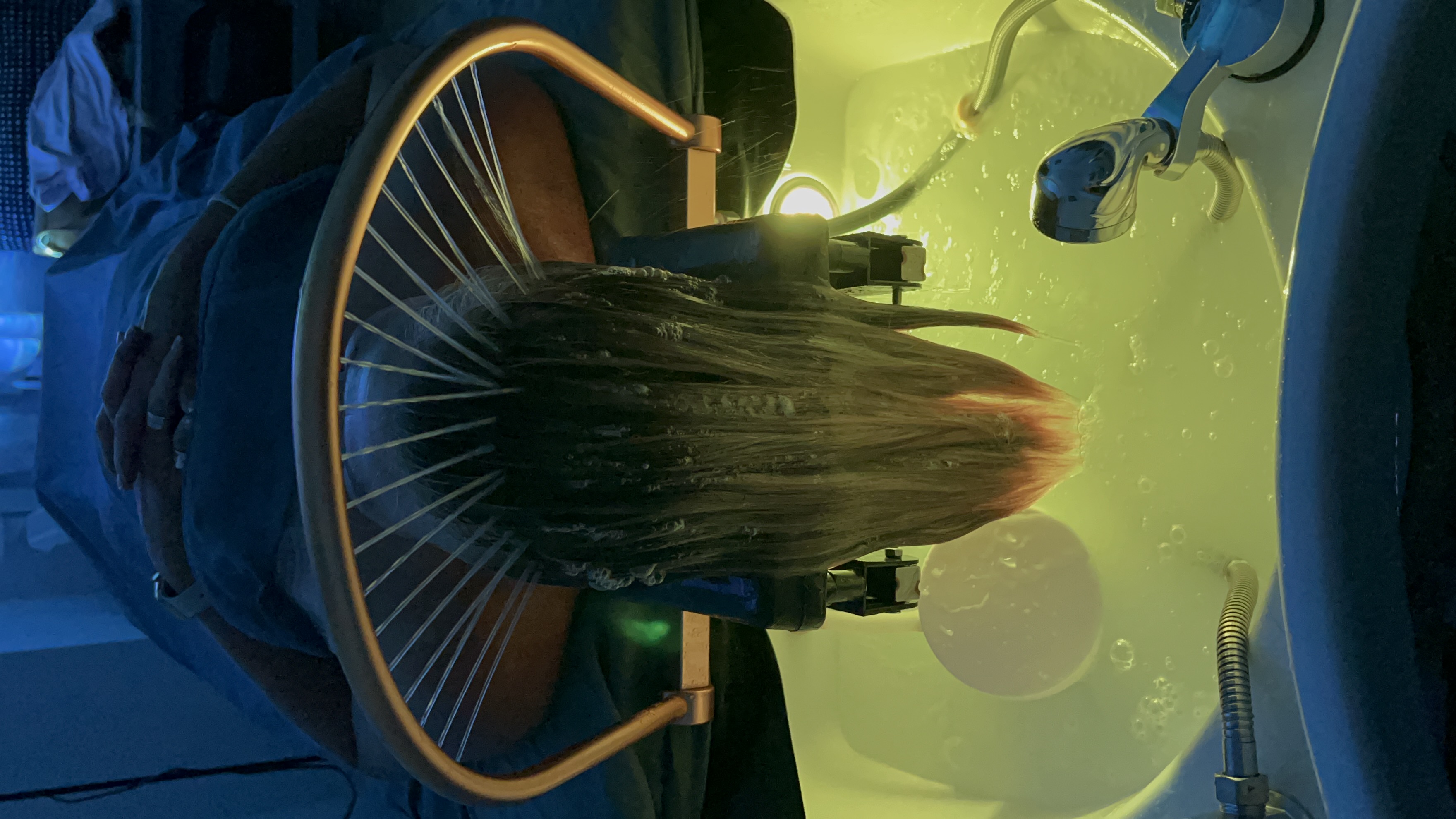 Advanced LED hair washing system